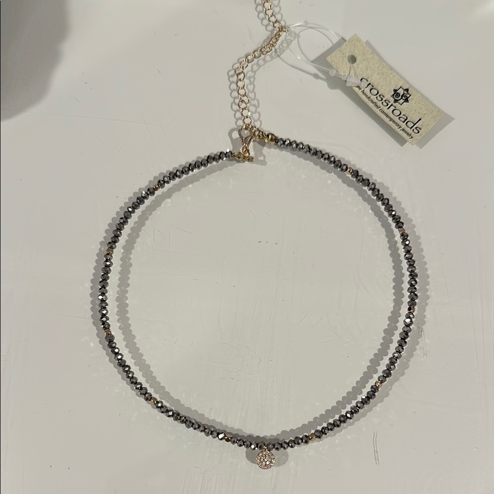 Silver Beaded Necklace